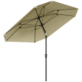 Pikkukuva 10 / 11: Rootz 2,33m Parasol -sateenvarjo - Terassi -näyttö - Sun Shade - UV -suojaus - 2,33m x 2,33m x 2,4m