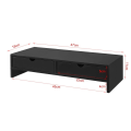 Miniatyrbillede 5 af 6: Rootz Monitor Stand Computer Screen-Monitor Stand- Monitor Riser -Desk Organizer med 2 skuffer