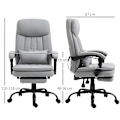 Miniatyrbillede 3 af 10: Rootz Massage Kontorstol - Varmefunktion - Justerbart ryglæn - Ergonomisk design - Mikrofiber - 66cm x 67cm x 118cm