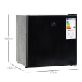 Miniatyrbillede 3 af 7: Rootz Minifryser - 35 L fryseboks - Mini Kummefryser - Minikøleskab - 5-niveaus temperaturkontrol - Stål, Plast - Sort - 47W x 44,2D x 48,8H cm