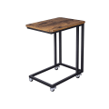 Miniatyrbillede 6 af 7: Rootz Serveringsbord - Industrielt design Serveringsbord på hjul - Træserveringsbord - Sammenklappeligt serveringsbord - Stilfuld serveringskonsol - M