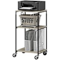 Miniatyrbillede 1 af 11: Rootz 3 -niveau Printerstativ - Mobilprintertabel - Justerbar printerholder - Højde Justerbar - 39 cm x 34,5 cm x 72,5/81,5 cm