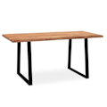 Miniatyrbillede 6 af 6: Rootz Modern Design Kontorbord - Massivt bord - Trækorn - Trapezformede ben - Håndlavet - Akacietræ - 120 cm x 60 cm x 76 cm