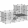 Miniatyrbillede 6 af 7: Rootz Dwarf Rabbit -kabinet - Lille kæledyr Hutch - Animal Habitat - Sikker og rummelig - 140 x 70 x 105 cm