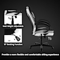 Miniatyrbillede 5 af 7: Rootz Ultimate Gaming Chair - Ergonomisk kontorstol - Computerstol - Åndbart mesh - Justerbar støtte - Holdbar konstruktion - 48,5 cm x 49,5 cm x 67,5