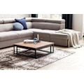 Miniatyrbillede 6 af 7: Rootz 2-teilig massivt træ 75 x 75 x 27 cm - Design stuebord Sheesham træ - Stue Loungebord Palisander massiv med metalben