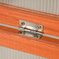Miniatyrbillede 5 af 7: Rootz Drivhus - Cold Frame Drivhus - Cold Frame Box - Plantebed med dæksel - Træ Og Polycarbonat - Vejrbestandig - Orange - 90 x 46 x 40 cm