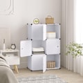 Miniatyrbillede 3 af 8: Rootz Garderobe - Skab - Opbevaringsenhed - Tøjorganisering - Reolsystem - Skab - Hvid - 96x30x96cm