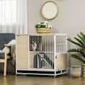 Pikkukuva 2 / 7: Rootz Rabbit Cage Hutch - Kanin koti pyörillä - Pieni lemmikkitalo - Helppo puhdas lokero - 78 cm x 52,5 cm x 76,5 cm