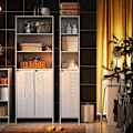 Miniatyrbillede 3 af 9: Rootz Tall Cabinet - Storage Unit - Closet Organizer - MDF Material - Easy Access Design - 30x170x30cm
