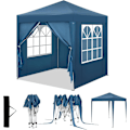 Miniatyrbild 1 av 9: Rootz Garden Gazebo - Utomhuspaviljong - Grilltält - UV-skydd - 2x2m - 210D Oxford-tyg - Metallram - Justerbar höjd - 2,32/2,36/2,4m