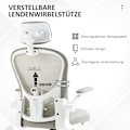 Miniatyrbillede 4 af 11: Rootz Kontorstol - Computerstol - Arbejdsstol - Ergonomisk design - 62cm x 64cm x 112-120cm