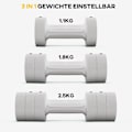 Miniatyrbild 4 av 11: Rootz justerbara hantlar set - vikter - fitnessvikter - Portable & Compact - 7,5 cm x 26,5 cm - Boost Strength & Endurance