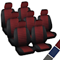 Miniatyrbild 2 av 6: Rootz Ultimate Bilstolsöverdrag - Bilsätesskydd - Bilsäteskuddar - Hållbar och andas polyester - Enkel installation - Förbättrad komfort - Universal p