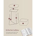 Miniatyrbillede 7 af 7: Rootz sidebord - endebord - natbord - spånplade stål polyester - 40 cm x 40 cm x 50 cm - mat hvid kamelbrun