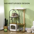 Miniatyrbild 4 av 10: Rootz Cat Scratching Post Tree - Climbing Paradise - Cat House - Jute Rep Scratching Posts - Hängande lekboll - 80cm x 40cm x 118,5cm
