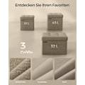 Miniatyrbillede 6 af 6: Rootz sædebryst Ottoman - Opbevaringsskammel - Fodstøtte - MDF og linned - 25D skum - 30 cm x 30 cm x 30 cm