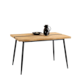 Miniatyrbillede 1 af 8: Rootz Multifunktionelt bord - Spisebord - Sofabord - Holdbar MDF & Metal - 120 cm x 75 cm x 78 cm - Stilfuldt og stabilt design