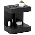 Miniatyrbillede 10 af 11: Rootz Bedside Table - Side Bord - Sofabord - Skjult skuffe & opbevaring - 40L x 30W x 46H cm