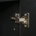 Miniatyrbillede 5 af 6: Rootz Ståskab - Skænk Kommode - Moderne Stil - 2 Skuffer - 2 Skabe - Spånplade - Sort - 79W x 36D x 74H cm