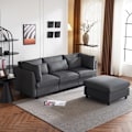 Pikkukuva 5 / 11: Rootz Modern 3 istuttava kulmasohva - Mukava sohva - Ergonominen sohva - Selkätuki - 220L x 157P x 81H cm