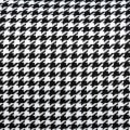 Miniatyrbillede 6 af 6: Rootz Lænestol - Retro Design - Accent Stol - Houndstooth-mønster - Linned Polyester - Træelementer - Fjederkerne - Sort + Hvid - 72L x 81,5W x 87,5H
