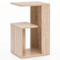 Miniatyrbillede 1 af 7: Rootz Sidebord 35x29,5x60 cm Træ Sonoma Design Sidebord Sofa - Sofabord lille moderne - Lille sofabord firkantet - Sofabord højt - Smal bord stue