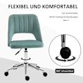 Miniatyrbillede 6 af 10: Rootz Højdejusterbar skrivebordsstol - Kontorstol - Ergonomisk stol - 360 ° Rotatabel - Skumkomfort - 49 x 60 x 79-91 cm