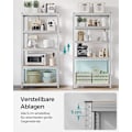 Miniatyrbillede 4 af 8: Rootz Garage Opbevaringsstativ - Reolsystem - Organizer - Stålramme - Træhylder - Rustbestandig - Justerbar - Tipbeskyttelse - 180cm x 90cm x 40cm