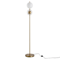 Pikkukuva 4 / 10: Rootz Floor Lamp - 2-part Glass Lampshade - Modern Decorative - Living Room - Bedroom - Golden/White - 39 x 28 x 165cm