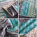 Miniatyrbild 3 av 9: Rootz Luxurious Patchwork Överkast - Quilt - Täcke - Exceptionell komfort - Snygg design - Slitstark - Maskintvättbar - Storlekar 150x200cm, 170x210cm