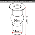 Pikkukuva 11 / 11: Rootz-wc-istuin Soft-Close-mekanismilla - Duroplast - Pikavapautustoiminto - Antibakteerinen - O-muoto - Liukumattomat puskurit - 45,5 cm x 37,1 cm