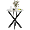 Miniatyrbillede 10 af 10: Rootz Modern Glass -Egg Table - Spisebord - Køkkenbord - Skrab -resistent - 70 cm diameter x 75 cm højde