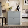 Miniatyrbillede 3 af 9: Rootz Shoe Storage Cabinet - Shoe Organizer - Entryway Shoe Rack - Robust vægmonterbar - 76x79x18cm