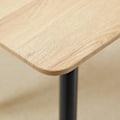 Miniatyrbillede 5 af 5: Rootz Scandi Design Spisebord - Køkkenbord - Til 4 personer - Trælook - Naturlig + Sort - 140 cm x 80 cm x 76 cm