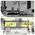 Miniatyrbild 5 av 7: Rootz Dish Drainer - Justerbar längd - Många element - Flexibelt arrangemang - Svart - 93 x 30 x 52cm