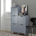Miniatyrbillede 4 af 9: Rootz skovippeskab - Skoopbevaringsorganisator - Skokommode - Pladsbesparende design - Alsidig opbevaring - Forbedret stabilitet - Lysegrå - 50 cm x 1