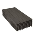 Pikkukuva 1 / 8: Rootz WPC Click -laatat - Ulkoterassilaatat - Lukittavat laatat - Kestävä, helppo asentaa, vähän huoltoa vaativa - 30 cm x 60 cm x 1,8 cm