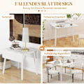 Miniatyrbillede 4 af 10: Rootz sammenklappeligt spisebord - Alsidigt bord - Stilfuldt bord - Pladsbesparende design - Holdbart fyrretræ - Multifunktionel brug - 86D x 110W x 7