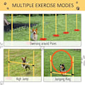 Miniatyrbillede 7 af 8: Rootz Dog Agility Set - 3-in-1 Pet Training Set - High Jump - Round Rods - Easy To Carry - Yellow