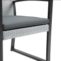 Miniatyrbillede 4 af 7: Rootz Rattan Bistro Sæt - 3-delt Bistro Sæt - Poly Rattan Bistro Sæt - Balkonmøbelsæt - Havemøbelsæt - Med sidebord - Havesæt - Siddesæt - Stål - Sort