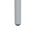 Miniatyrbillede 6 af 7: Rootz Havemøbelsæt - 5-delt - Udendørsmøbler - Vejrbestandig - Moderne Design - Spisebord+spisestuestole - Stål - Lysegrå - 80 x 80 x 74 cm