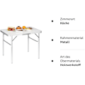 Miniatyrbillede 9 af 9: Rootz Campingbord - Udendørs klapbord - Picnicbord - Let og foldbart - Højdejusterbar - Robust og stabilt - 55 cm x 25,5/58,5 cm x 75 cm