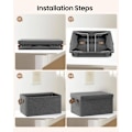 Miniatyrbild 8 av 9: Rootz 3-delad förvaringslåda med lock - Organiseringsfack i tyg - Hopfällbar design - Material som andas - 20L/27L/36L/51L - Multifunktionell - 1x 20L
