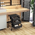 Miniatyrbillede 2 af 7: Rootz Opbevaringsvogn - Mobil Organizer - Hjælpevogn - Stålramme - Nem at rengøre - 40,8L x 33,5W x 60,5H cm