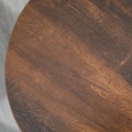 Miniatyrbillede 4 af 6: Rootz barstole - sæt med 2 køkkenmorgenstole - robust stålstel - industrielle høje barstole - 65 cm højt sæde - fodstøtte - rustik brun - 42 x 42 x 65