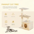 Miniatyrbild 10 av 10: Rootz skrapstolpe - Cat Tree Tower - Sisal Cat Tree - Sisal skrapstolpar - Beige - 50 x 30 x 80 cm