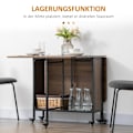 Pikkukuva 5 / 10: Rootz Mobile Kokoontaittuva pöytä - Tilaa säästävä ruokapöytä - Monipuolinen taitettava pöytä - Tyylikäs muotoilu - 130cm x 80cm x 74cm - Lastulevy ja