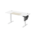 Pikkukuva 1 / 8: Rootz Electric Seisomapöytä - Valkoinen seisomapöytä - Säädettävä työpöytä - Lastulevyteräspöytä - 60cm x 140cm x (72-120)cm - Ylikuumenemissuoja - Ma