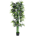 Miniatyrbillede 6 af 7: Rootz kunstig plante - kunstig bambus - kunstig bambus træ plante - Hjem - kontor - Grøn + Sort - 20cm x 20cm x 180cm